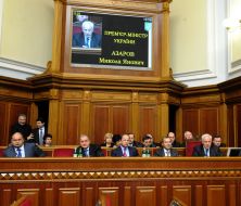 Anatoliy Mogylev, Sergey Tigipko, Andrey Klyuev and Nikolay Azarov