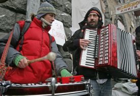 Акция в поддержку книжного магазина «Сяйво»