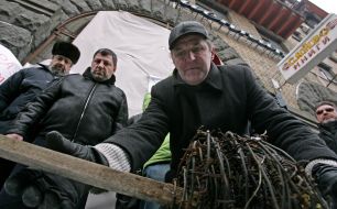 Акция в поддержку книжного магазина «Сяйво»