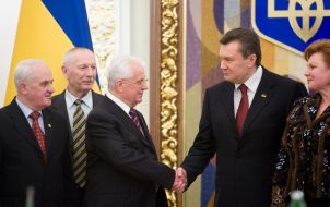 Leonid Kravchuk and Viktor Yanukovich