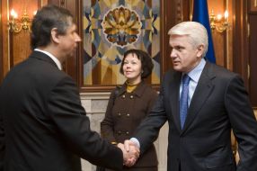 Володимир Литвин та Ян Фішер