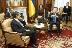 Володимир Литвин та Ян Фішер