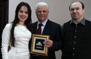 Viktoriya Kulakovskaya, Leonid Kravchuk and Viktor Leonenko