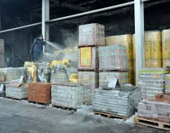 Пожар в гипермаркете "Новая линия"