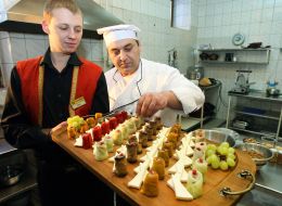 Participants of culinary master-class