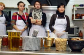 Participants of culinary master-class
