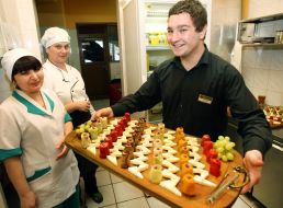 Participants of culinary master-class