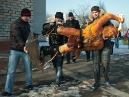 Figure of the Neanderthal man