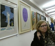 Visitor of exhibition