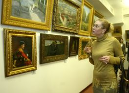 Visitor of exhibition