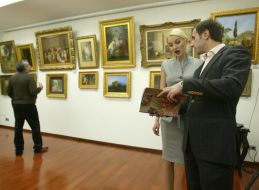 Visitors of exhibition