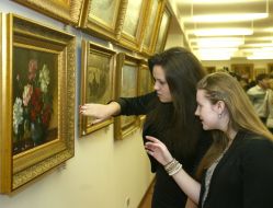 Visitors of exhibition