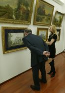 Visitors of exhibition