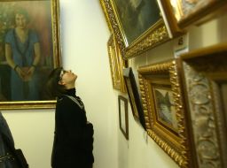 Visitor of exhibition