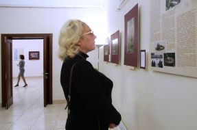 Visitor of exhibition