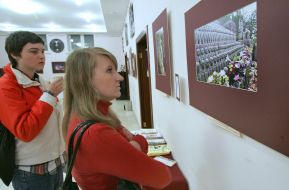 Visitor of exhibition