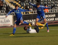 Andrey Yarmolenko, Goran Popov and Nikolay Morozyuk