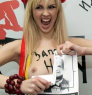 Активистка женского движения FEMEN