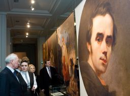 Nikolay Azarov at the Museum of Taras Shevchenko