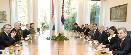 Meeting of Vladimir Litvin and Ivo Josipovic