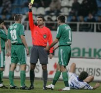 Yevgeniy Peskov, Armend Dallku and Artem Kravets