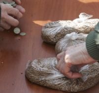 Improvised trade in goods by the "Soviet" prices