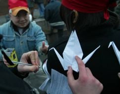 А flash mob «Stick to, Japan!»