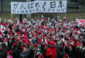 А flash mob «Stick to, Japan!»