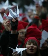 А flash mob «Stick to, Japan!»