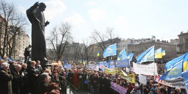 Participants of protest action