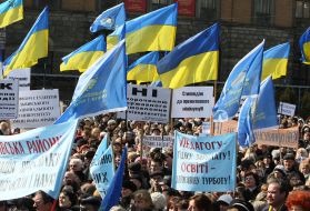 Participants of protest action