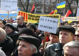 Participants of protest action