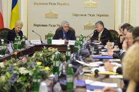 Vladimir Litvin, Bogdan Borusewicz and Irena Degutiene