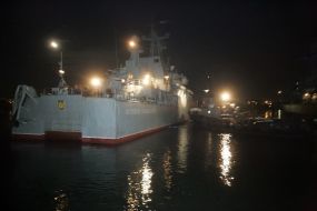 Ship "Konstantin Olshanskiy" out to sea