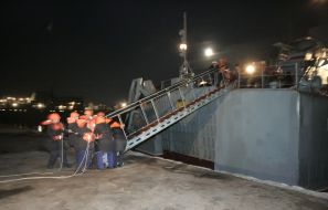 Ship "Konstantin Olshanskiy" is preparing to sail