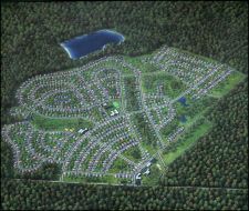 Chart of "Olimpik-Park"cottage small town 