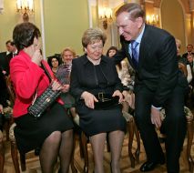Leonid Kuchma, Lyudmila Kuchma and Naina Yeltsina