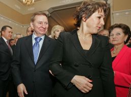 Leonid Kuchma, Lyudmila Kuchma and Tatyana Yumasheva
