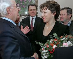 Vladimir Seminoshenko, Tatyana Yumasheva and Leonid Kravchuk