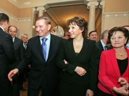 Leonid Kuchma, Lyudmila Kuchma and Tatyana Yumasheva
