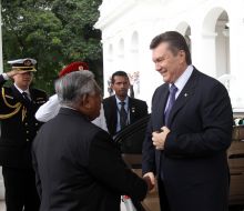 Viktor Yanukovich and Sellapan Ramanathan