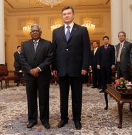 Viktor Yanukovich and Sellapan Ramanathan