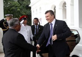 Viktor Yanukovich and Sellapan Ramanathan