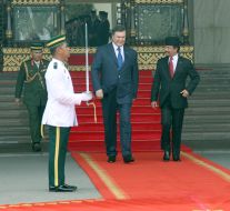 Viktor Yanukovich and Hassanal Bolkiah