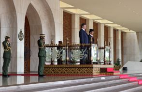 Viktor Yanukovich and Hassanal Bolkiah