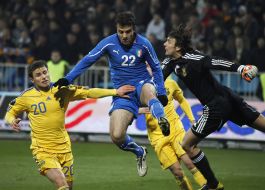 Giuseppe Rossi, Aleksandr Shovkovskiy and Igor Oshchipko 