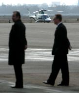 Helicopter at the airport