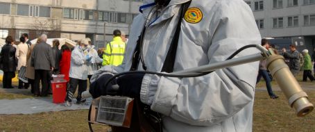 An employee of Disaster Medicine