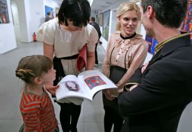 Visitors of exhibition