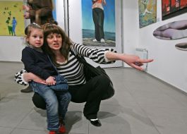 Visitors of exhibition